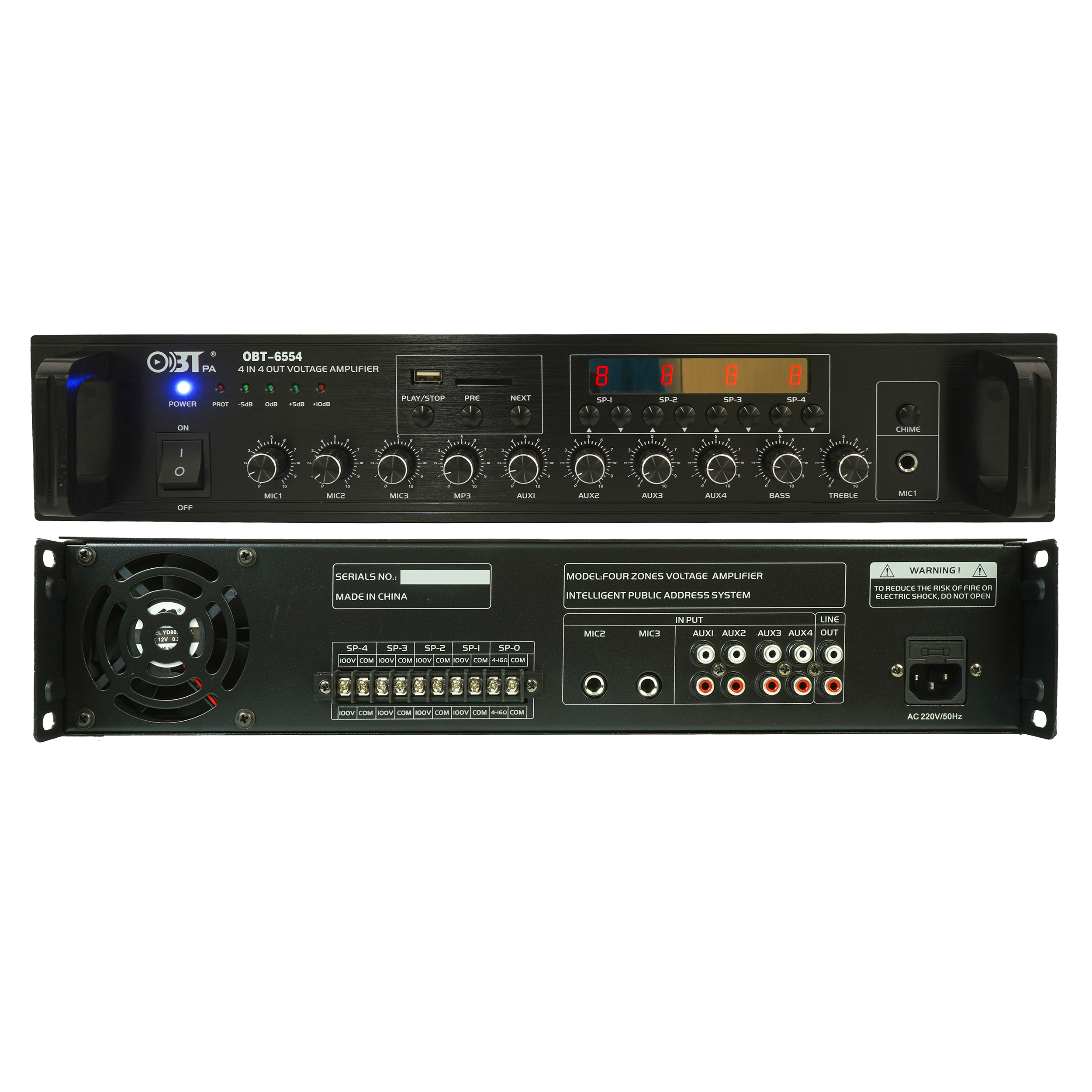 四分區(qū)定壓功放機(jī) OBT-6554