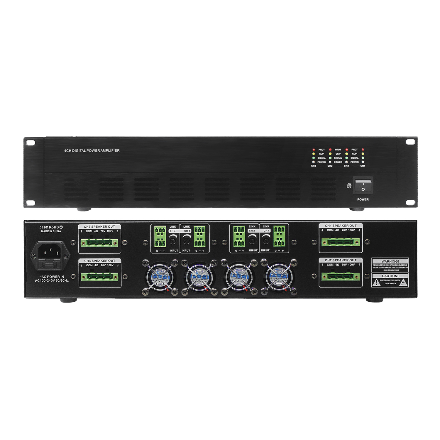 4通道純后級功放 OBT-7435